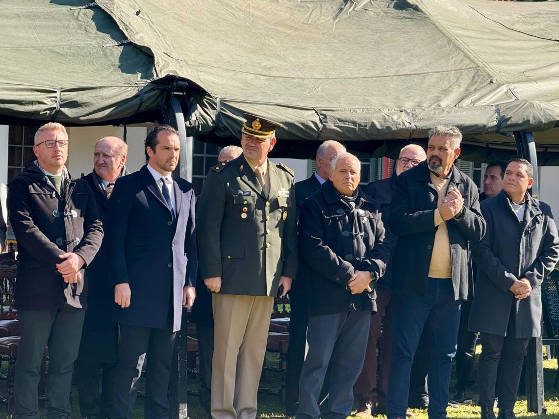 Weiss Ackerley participó del acto por los 160 años del Batallón de Ingenieros 