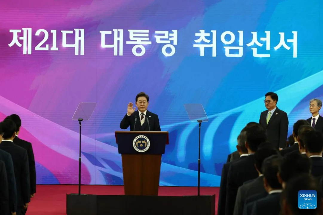Lee Jae-myung juró su cargo como nuevo presidente de República de Corea