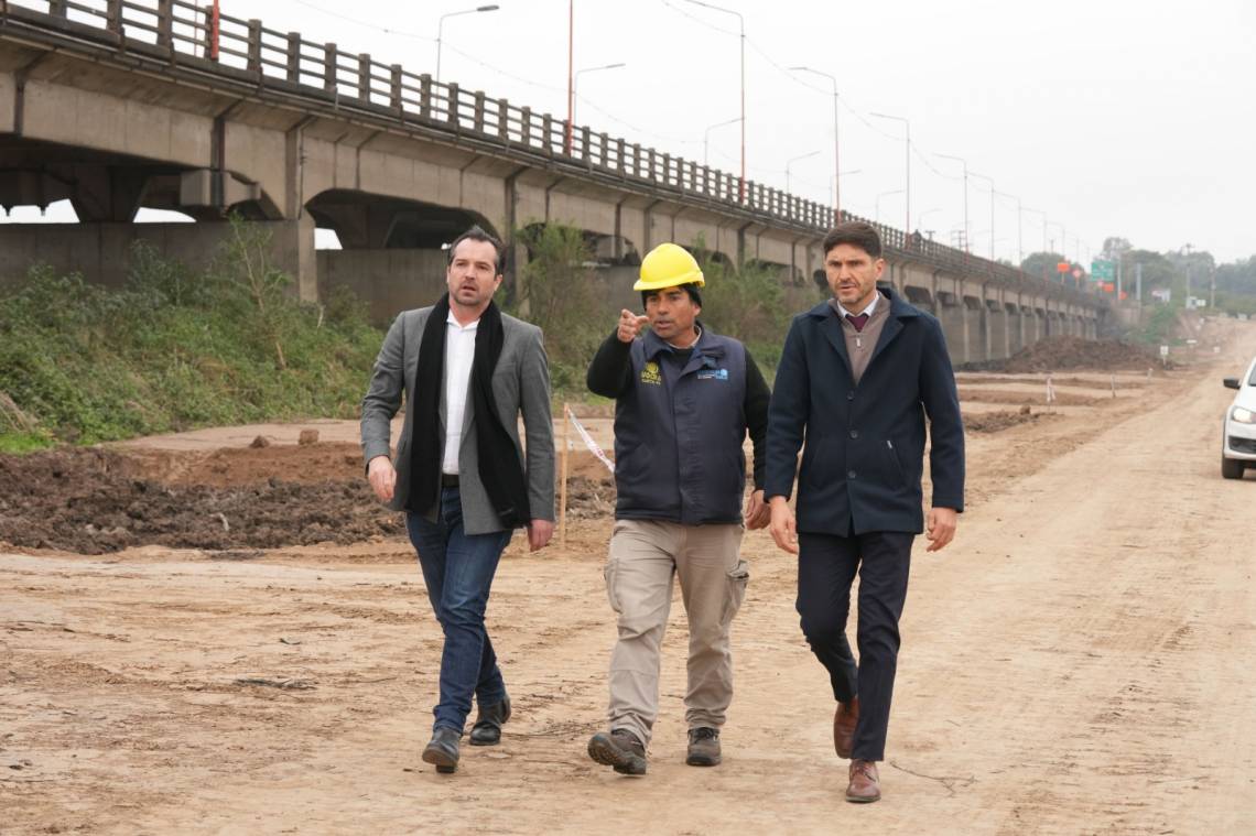 Nuevo puente: Pullaro y Weiss Ackerley supervisaron el cierre de la primera etapa
