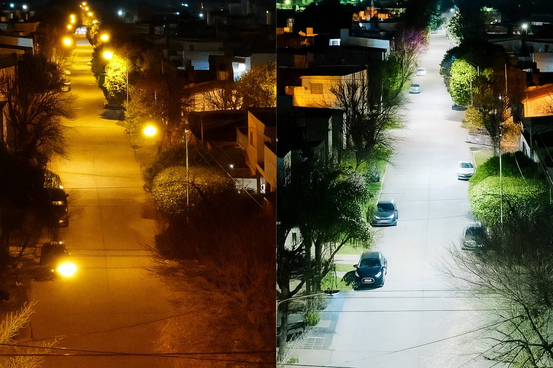 Cómo es el plan de luminarias LED que lleva adelante el Municipio
