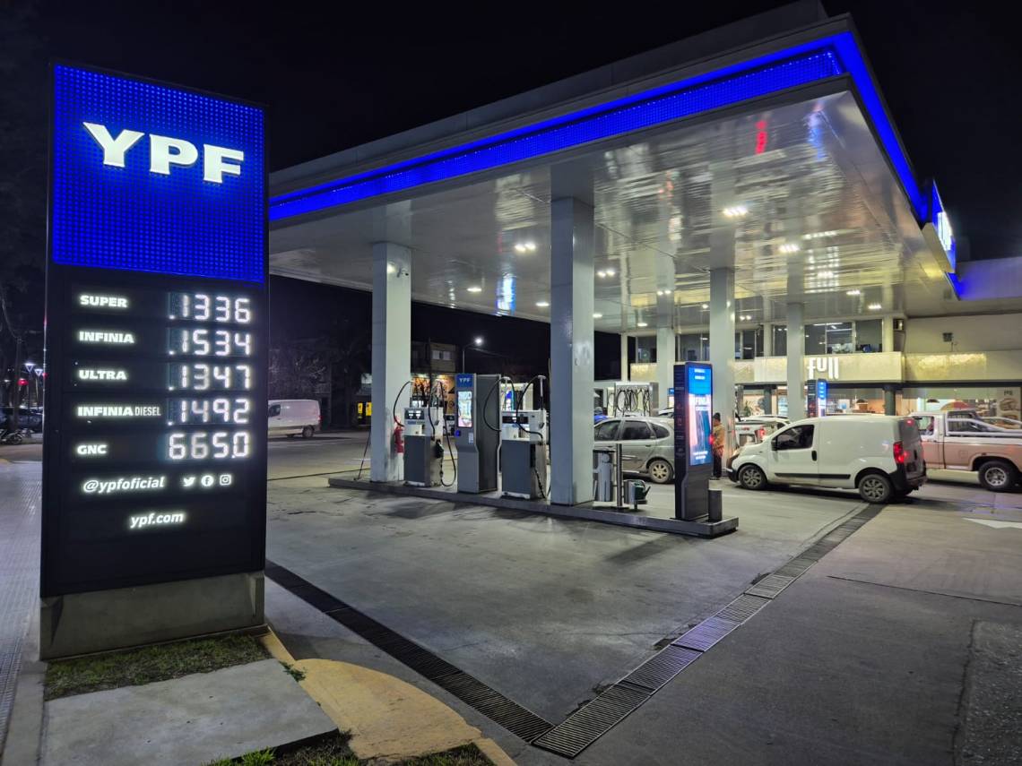 YPF aplica un 3% de descuento por cargar nafta de madrugada