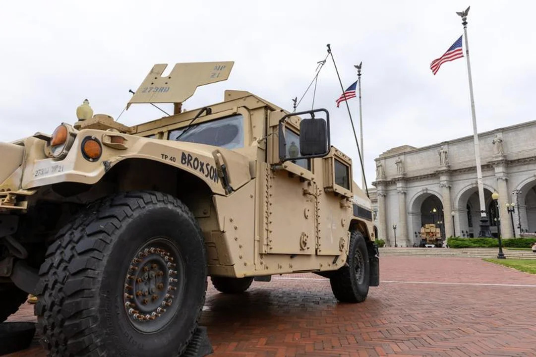 Llegan a Washington refuerzos de la Guardia Nacional procedentes de todo el país