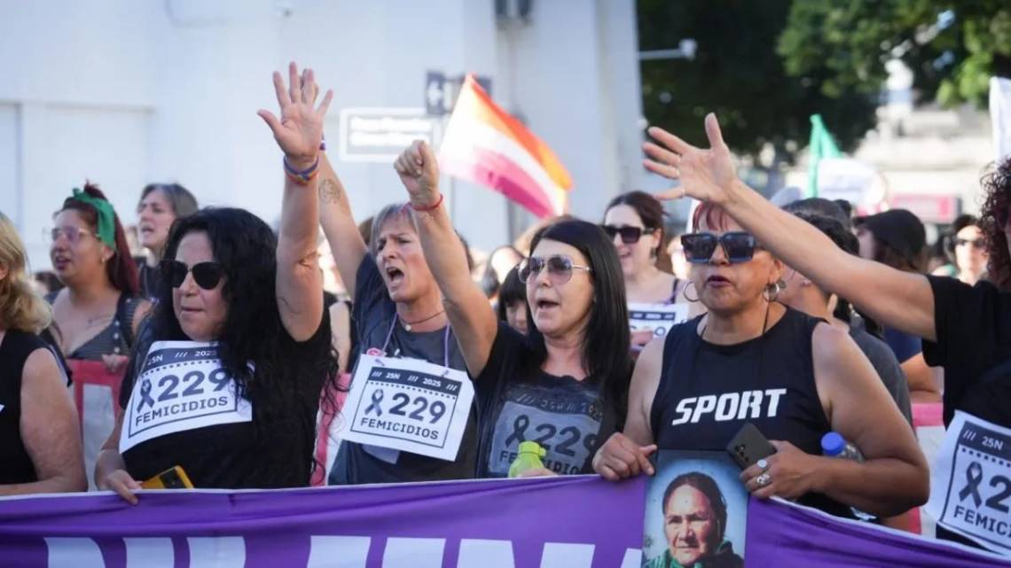 Femicidios en aumento y reclamos al Estado: multitudinaria marcha en Santa Fe por el 25N