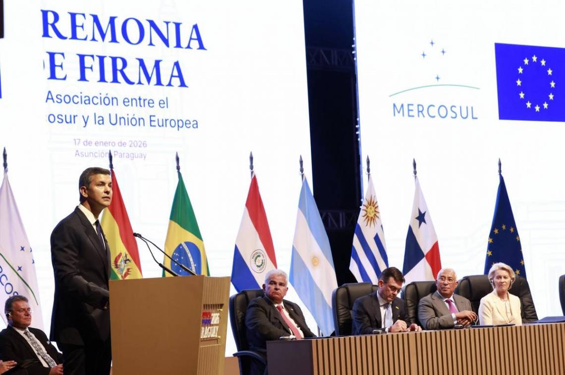 Tras 26 años de negociaciones, el Mercosur y la UE sellaron su pacto comercial. (Foto: X/mercosur)