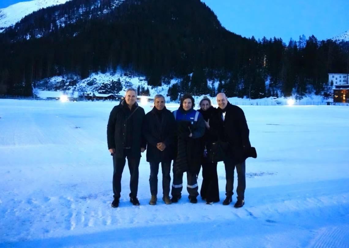 Milei llegó a Davos para participar del Foro Económico Mundial