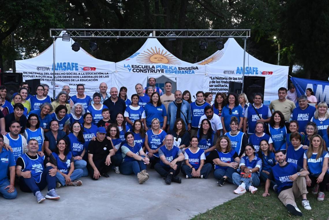 AMSAFE continuó el recorrido de la Carpa Blanca con actividades en San Justo