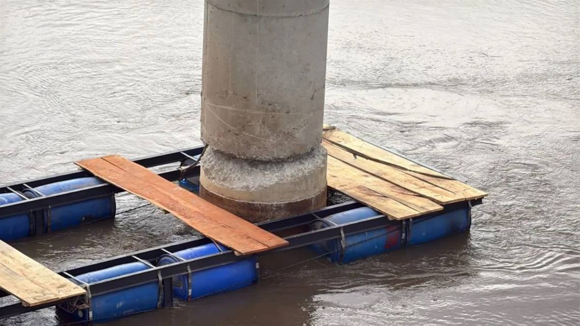 La próxima semana comenzará la reparación del pilote afectado del nuevo puente
