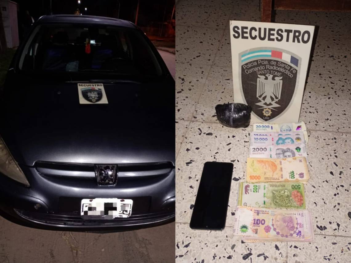 Detuvieron a dos personas con cocaína durante un procedimiento policial en nuestra ciudad