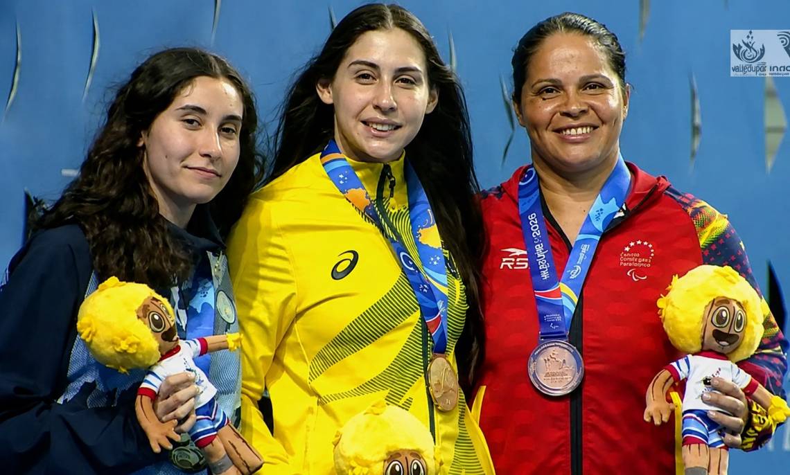 Manuela Herrero volvió a subir al podio y ganó su segunda medalla de plata en los Juegos Parasuramericanos