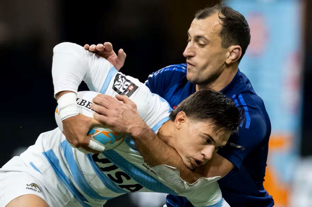 Argentina derrotó a Francia y cerró el Rugby Seven Series en el quinto puesto