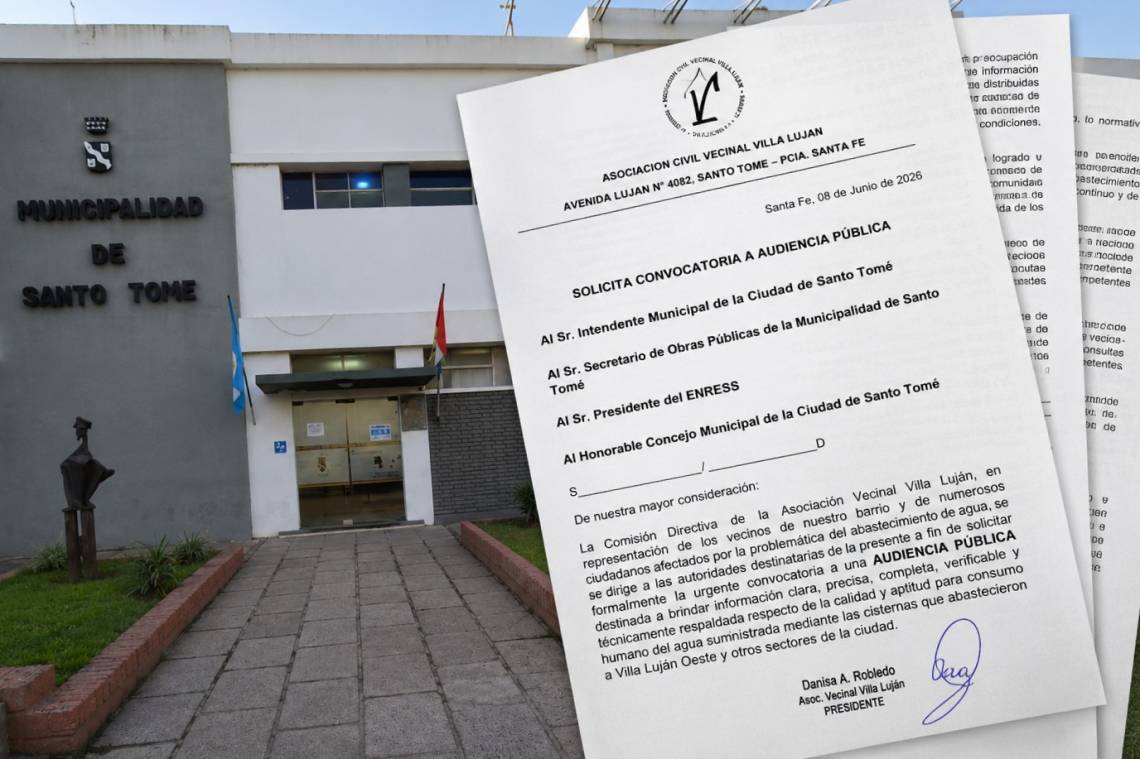 Qué dice la nota presentada por la Vecinal Villa Luján para exigir una Audiencia Pública