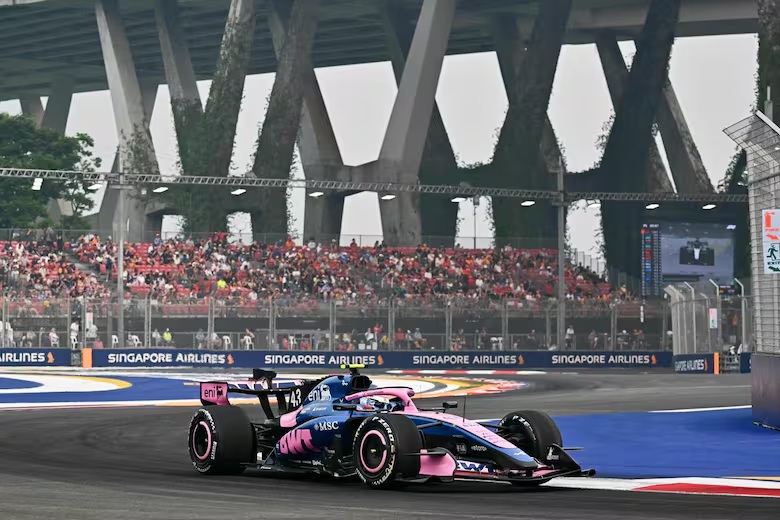 Colapinto largará 11° la Sprint del Gran Premio de Singapur de Fórmula 1