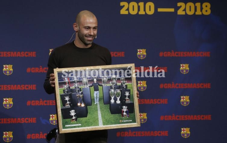 Mascherano se despidió del Barcelona: 