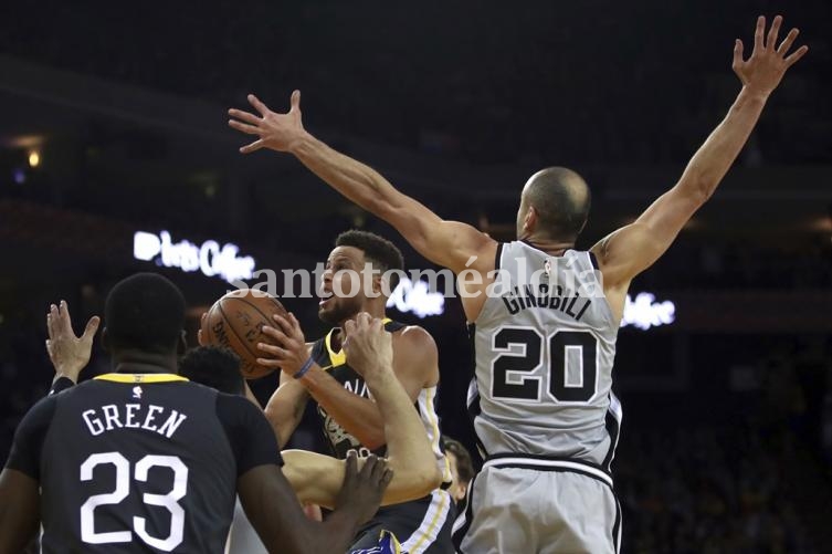 Ginóbili la rompió pero Golden State aplastó a San Antonio