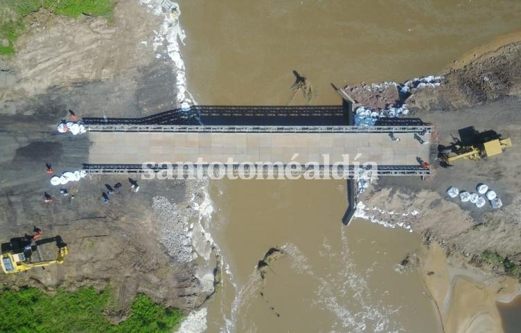 Habilitaron el paso sobre el puente Mabey de la Ruta 1