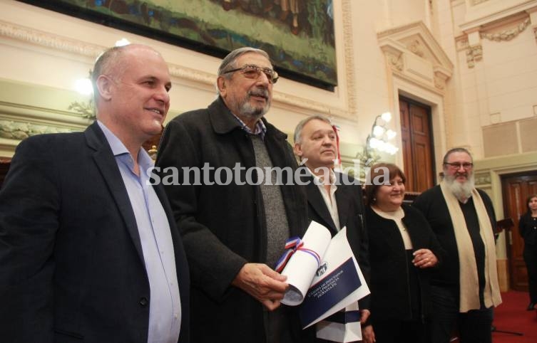 Oscar Bergesio fue homenajeado en la Cámara de Diputados.