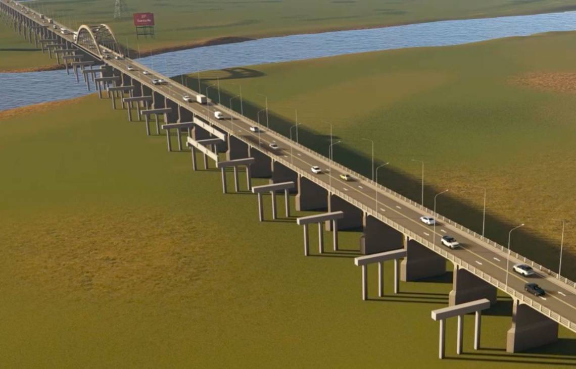 Asi quedarán los pilotes que sostendrán el tablero del viaducto. (Crédito: GSF)