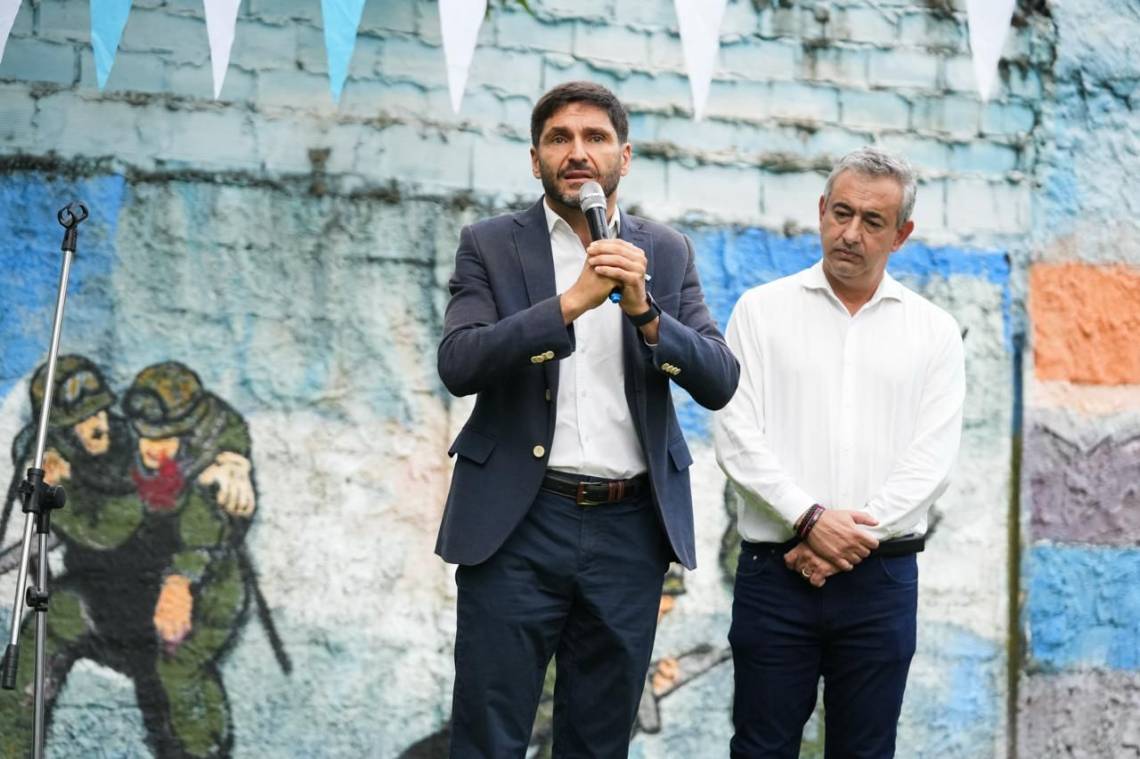 Pullaro encabezó un acto por el 2 de Abril en la ciudad de Rosario. (Foto: GSF)