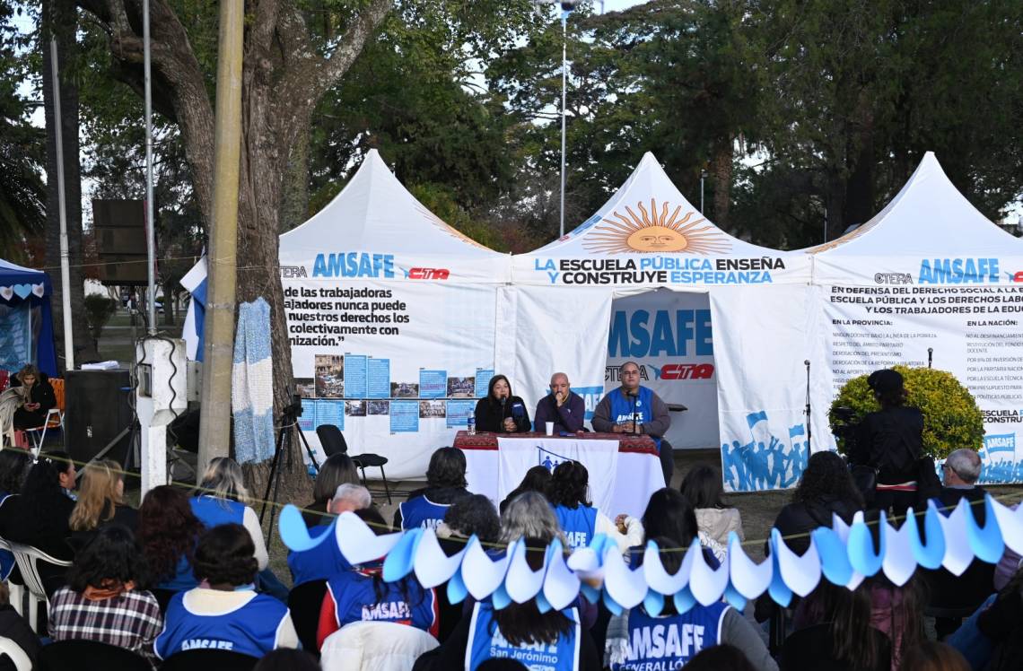 La ciudad de San Javier recibió a la Carpa Blanca de AMSAFE.