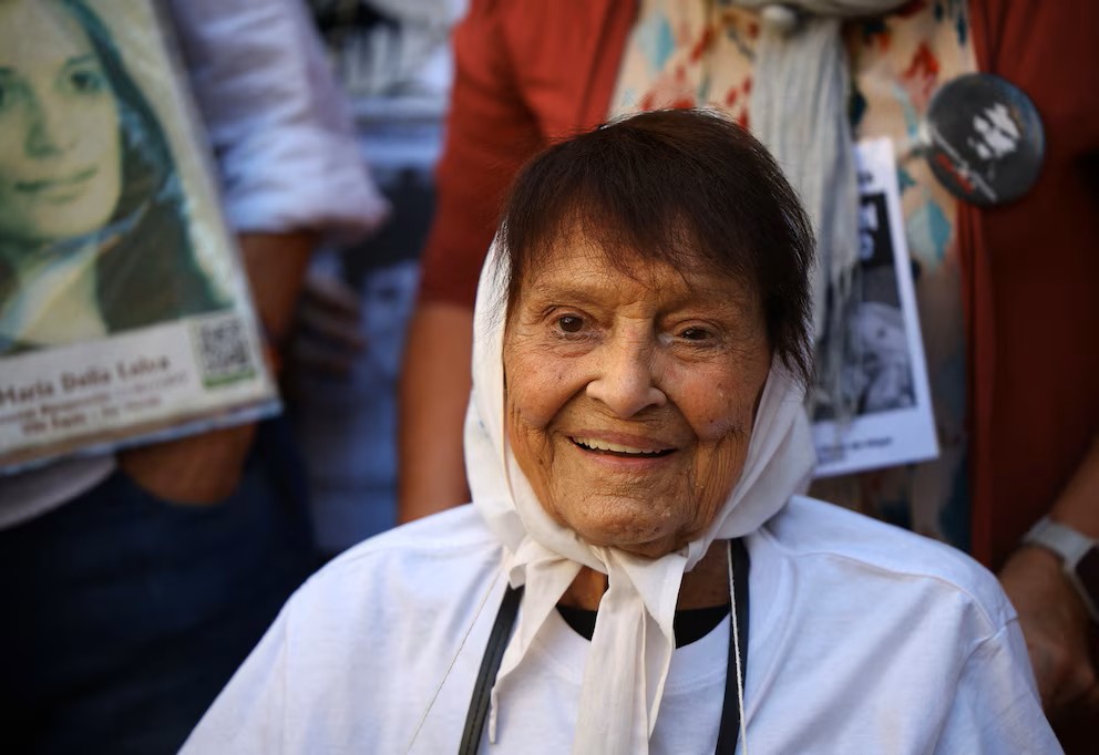 Taty Almeida, presidenta de Madres de Plaza de Mayo e histórica referente de la lucha por los derechos humanos.