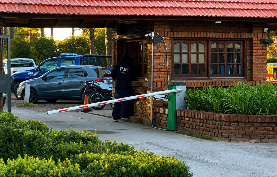 Uno de los procedimientos de la PDi se realizó en el área de seguridad del barrio privado.