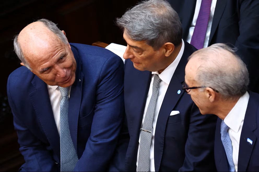 Ricardo Lorenzetti, Horacio Rosatti y Carlos Rosenkrantz (Crédito: REUTERS)