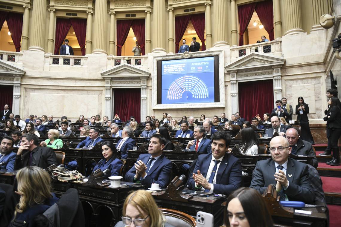 Diputados dio media sanción al Super RIGI, un régimen para atraer inversiones en las “industrias del futuro”. (Crédito: Diputados)