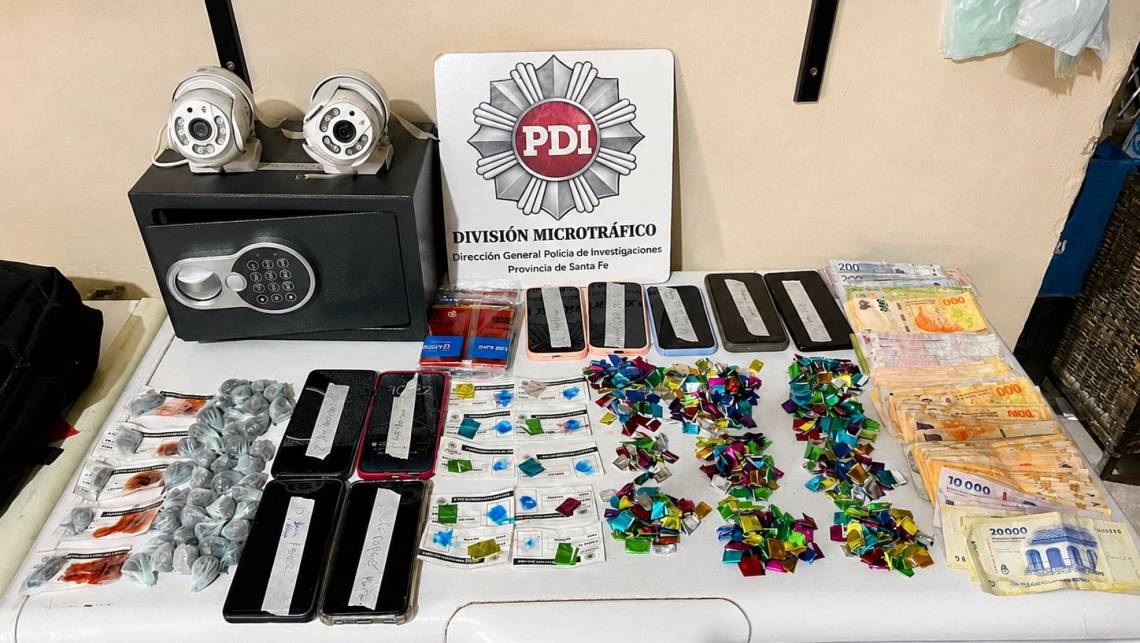 Elementos secuestrados durante los allanamientos. (Foto: MPA)