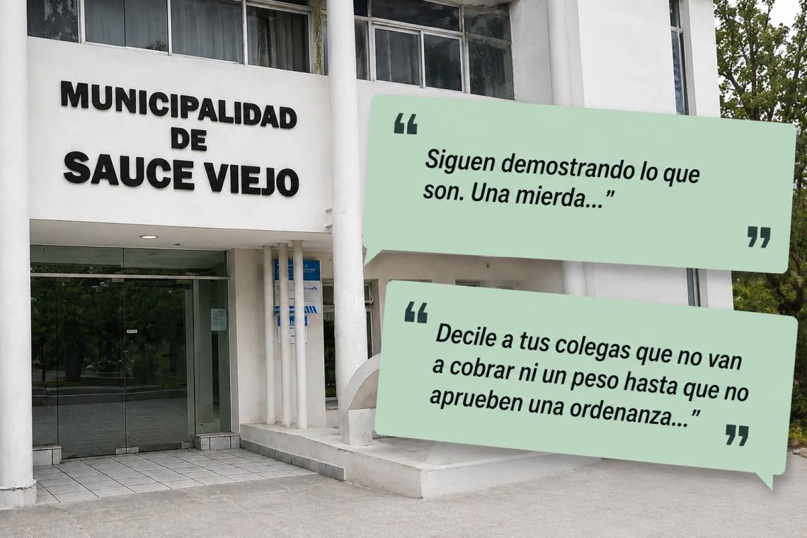 El Concejo hizo públicos fragmentos de mensajes atribuidos al intendente Mario Papaleo.